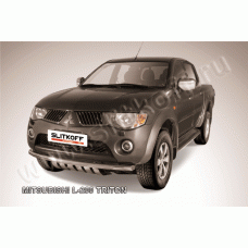 Защита переднего бампера 57 мм Black Edition для Mitsubishi L200 Triton 2006-2014