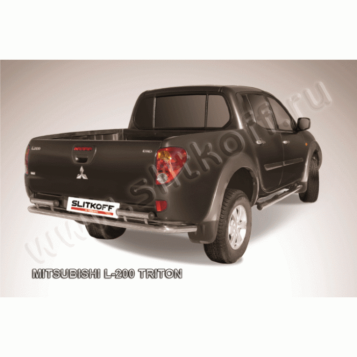 Защита заднего бампера 57 мм Black Edition для Mitsubishi L200 Triton 2006-2014