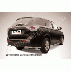 Защита задняя уголки 57 мм Black Edition для Mitsubishi Outlander 2012-2014