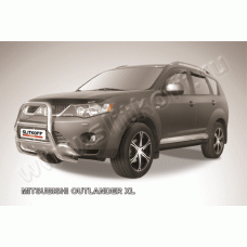 Кенгурятник высокий 57 мм Black Edition для Mitsubishi Outlander XL 2006-2009