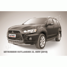 Защита переднего бампера 57 мм Black Edition для Mitsubishi Outlander XL 2010-2012