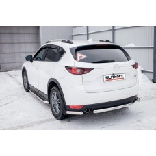 Защита заднего бампера 57 мм Black Edition для Mazda CX-5 2017-2024