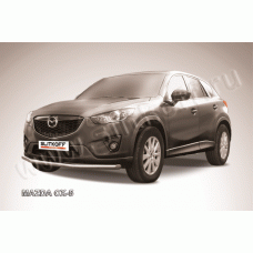 Защита переднего бампера 57 мм Black Edition для Mazda CX-5 2011-2017