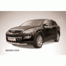 Защита передняя двойная 57-57 мм Black Edition для Mazda CX-9 2007-2012