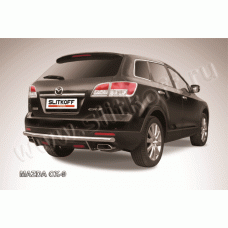 Защита заднего бампера 57 мм Black Edition для Mazda CX-9 2007-2012