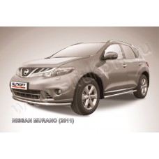 Защита переднего бампера 57 мм Black Edition для Nissan Murano Z51 2010-2016