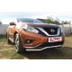 Защита переднего бампера волна 57 мм Black Edition для Nissan Murano Z52 2016-2022