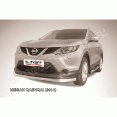 Защита переднего бампера 76 мм Black Edition для Nissan Qashqai 2014-2019