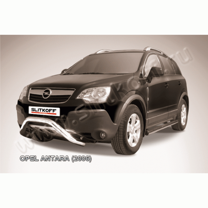 Кенгурятник 76 мм мини Black Edition для Opel Antara 2006-2010