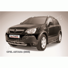 Защита переднего бампера 57 мм Black Edition для Opel Antara 2006-2010