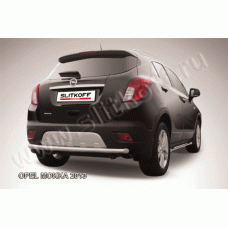 Защита заднего бампера 57 мм радиусная Black Edition для Opel Mokka 2012-2016