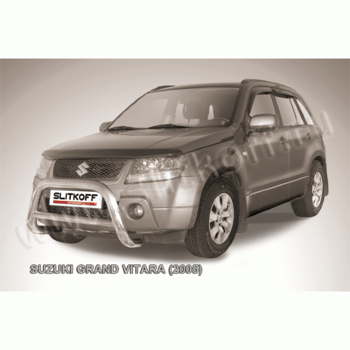 Кенгурятник низкий 76 мм Black Edition для Suzuki Grand Vitara 2005-2007