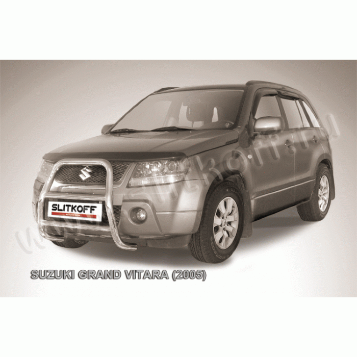 Кенгурятник высокий 57 мм Black Edition для Suzuki Grand Vitara 2005-2007