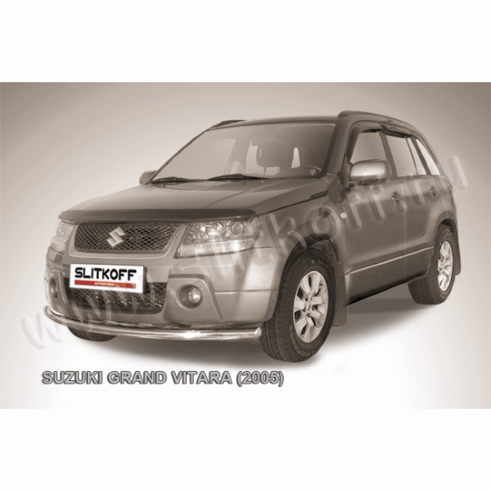 Защита переднего бампера 57 мм Black Edition для Suzuki Grand Vitara 2005-2007