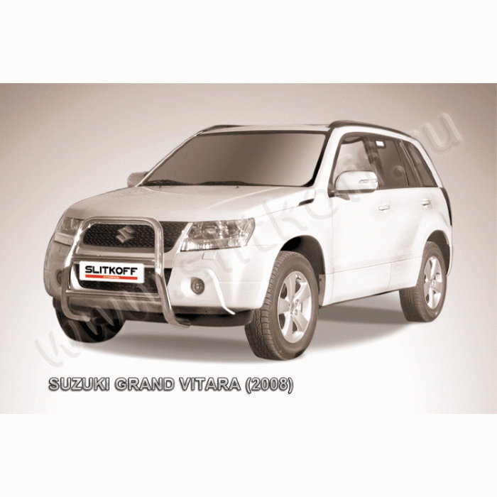 Кенгурятник высокий 57 мм Black Edition для Suzuki Grand Vitara 2008-2011