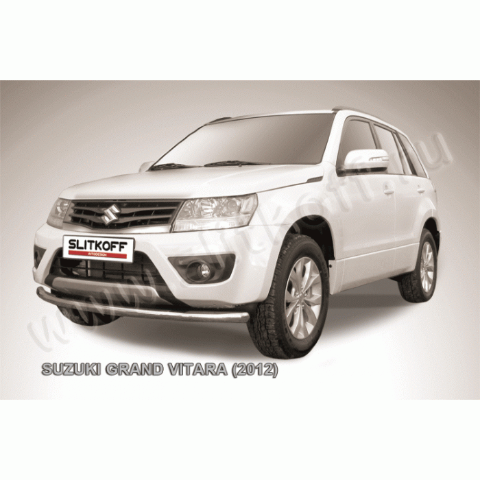 Защита переднего бампера 57 мм Black Edition для Suzuki Grand Vitara 2012-2015