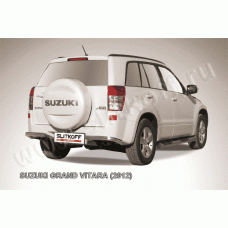 Защита задняя уголки 57 мм Black Edition для Suzuki Grand Vitara 2012-2015