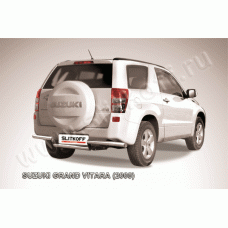 Защита заднего бампера волна 57 мм Black Edition на 3 двери для Suzuki Grand Vitara 2008-2011