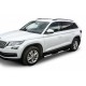 Пороги труба с проступью 76 мм для Skoda Kodiaq 2017-2024