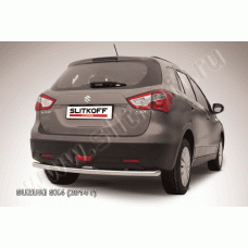 Защита заднего бампера 57 мм Black Edition для Suzuki SX4 2013-2016