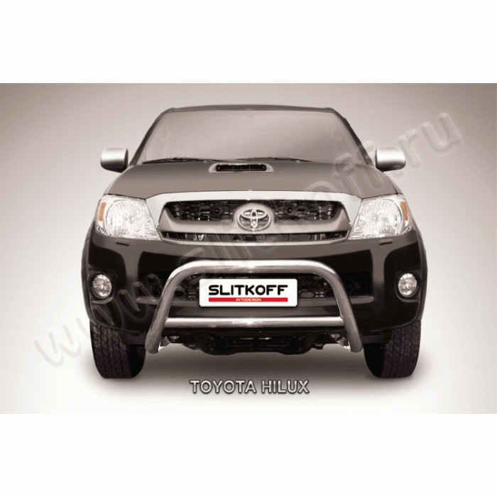 Кенгурятник низкий 57 мм Black Edition для Toyota Hilux 2005-2011