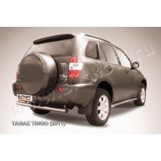 Защита заднего бампера 76 мм с проступью Black Edition для Vortex Tingo I 2010-2012