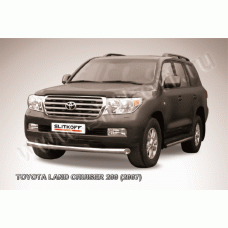 Защита переднего бампера 76 мм Black Edition для Toyota Land Cruiser 200 2007-2011