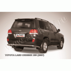 Защита заднего бампера 76 мм Black Edition для Toyota Land Cruiser 200 2007-2011