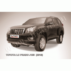 Защита заднего бампера волна 57 мм с защитой картера Black Edition для Toyota Land Cruiser Prado 150 2009-2013