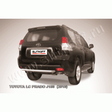 Защита заднего бампера 57 мм короткая Black Edition для Toyota Land Cruiser Prado 150 2009-2013