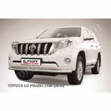 Защита переднего бампера 57 мм Black Edition для Toyota Land Cruiser Prado 150 2013-2017