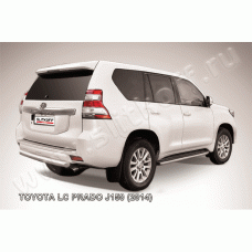 Защита заднего бампера 76 мм короткая Black Edition для Toyota Land Cruiser Prado 150 2013-2017