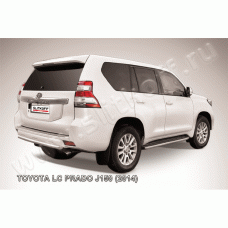 Защита заднего бампера 57 мм короткая Black Edition для Toyota Land Cruiser Prado 150 2013-2017