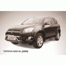 Кенгурятник 76 мм мини c защитой картера Black Edition для Toyota RAV4 2006-2009