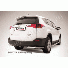 Защита задняя уголки 57 мм Black Edition для Toyota RAV4 2013-2015