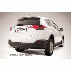 Защита задняя уголки 76 мм Black Edition для Toyota RAV4 2013-2015