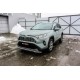 Защита переднего бампера 57-42 мм Black Edition для Toyota RAV4 2019-2024