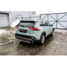 Защита заднего бампера 57 мм Black Edition для Toyota RAV4 2019-2024