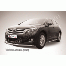 Защита переднего бампера 76 мм Black Edition для Toyota Venza 2012-2017