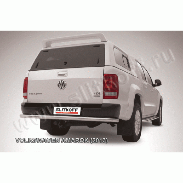 Защита заднего бампера 57 мм Black Edition для Volkswagen Amarok 2010-2016