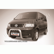 Кенгурятник низкий 76 мм мини Black Edition для Volkswagen Multivan 2003-2015