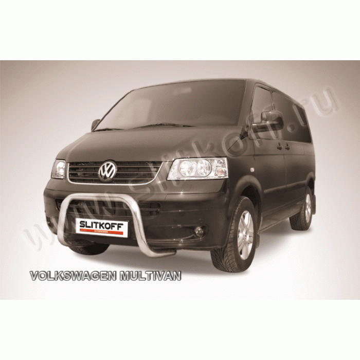 Кенгурятник низкий 57 мм мини Black Edition для Volkswagen Multivan 2003-2015