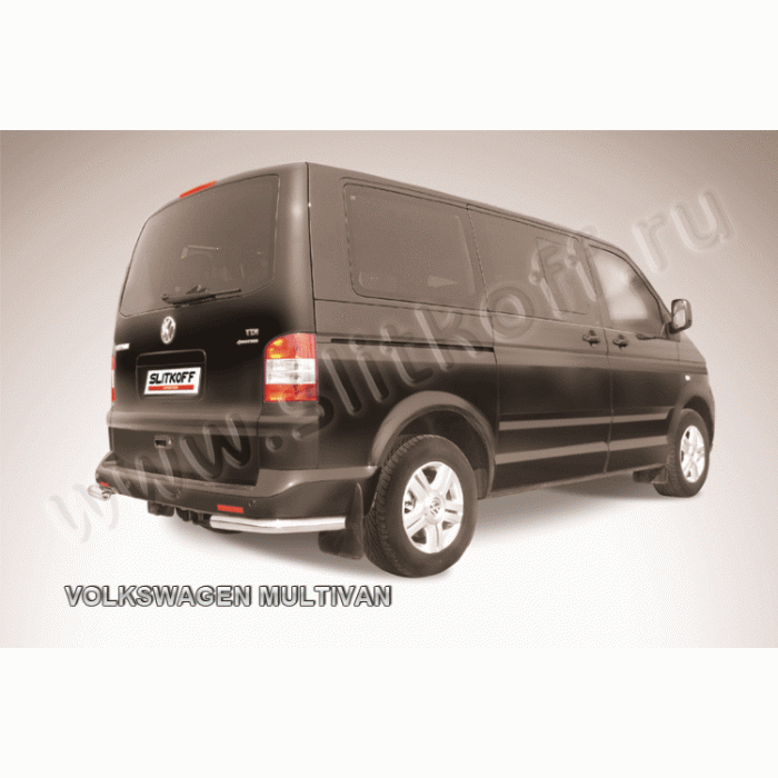 Защита задняя уголки 57 мм Black Edition для Volkswagen Multivan 2003-2015