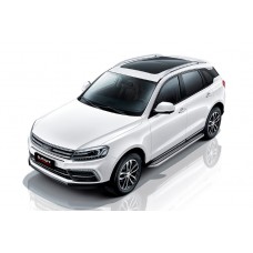 Пороги с площадкой алюминиевый лист 57 мм для Zotye Coupa 2018-2024