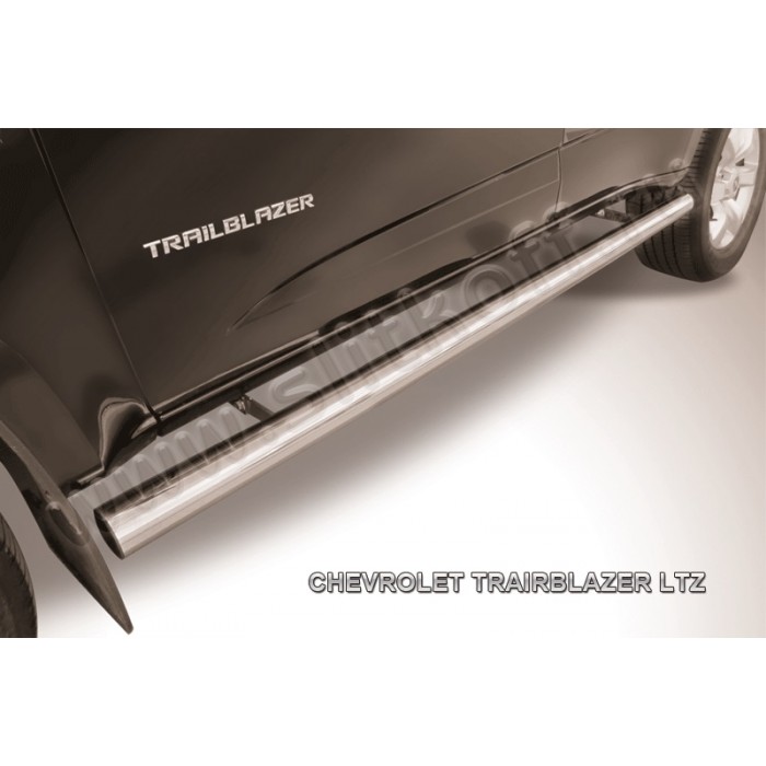 Пороги труба 76 мм для Chevrolet TrailBlazer 2013-2018 артикул CHTB12008