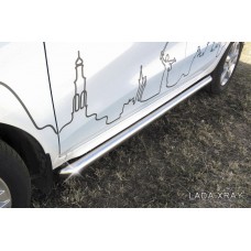 Пороги труба 57 мм для Lada XRay 2016-2022