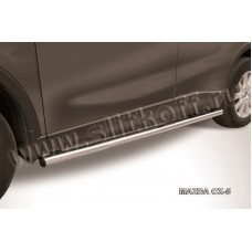 Пороги труба 57 мм для Mazda CX-5 2011-2017
