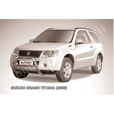 Кенгурятник 76 мм низкий для Suzuki Grand Vitara 3 двери 2008-2011