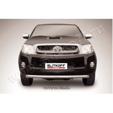 Защита переднего бампера 57 мм радиусная для Toyota Hilux 2005-2011