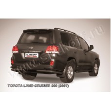 Уголки двойные 76-42 мм чёрные для Toyota Land Cruiser 200 2007-2011